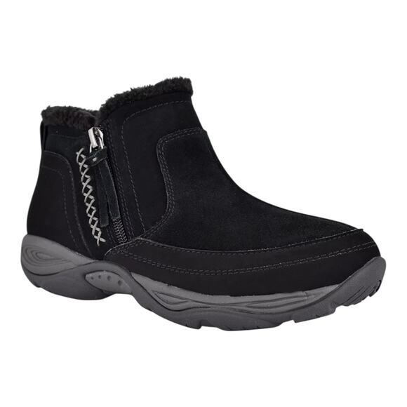 Easy Spirit Women's Epic Cold Weather Side Zip Booties Black Size 7 1/2